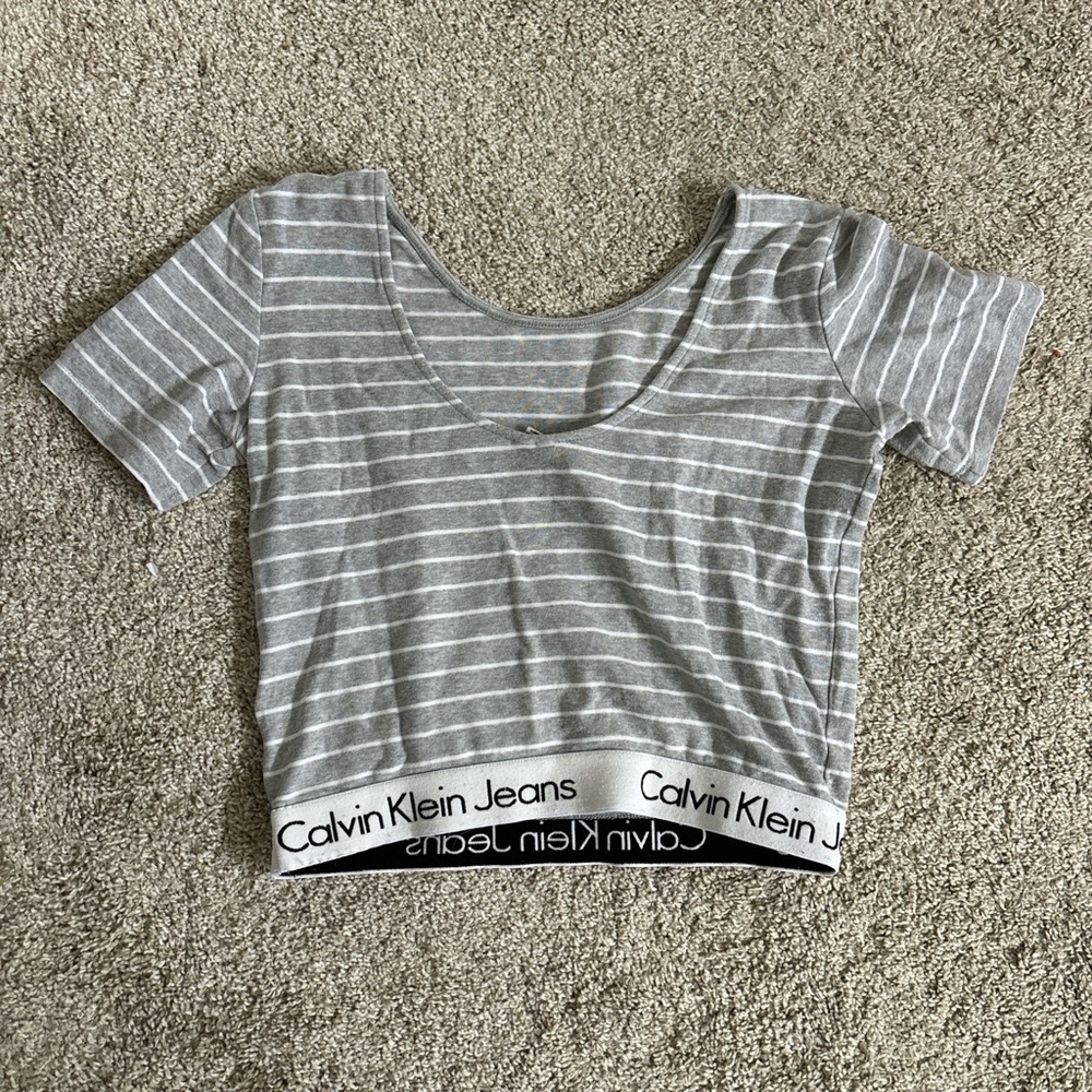 calvin klein open back top